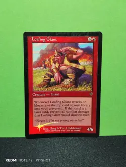 FOIL Loafing Giant / Gemachlicher Riese - MTG Magic - Image 1