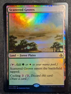 Scattered Groves - Foil Prerelease - Amonkhet (MTG) - Image 1