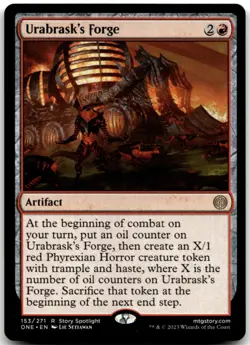 MTG Urabrask's Forge R Phyrexia: All Will Be One 153 LP - Image 1