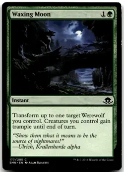 MTG Waxing Moon C Eldritch Moon 177 LP - Image 1