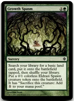 MTG Growth Spasm C Rise of the Eldrazi 186 LP - Image 1
