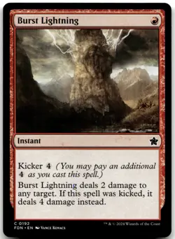 MTG Burst Lightning C Foundations 192 LP - Image 1