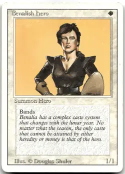 MTG Benalish Hero C Revised Edition MP - Image 1