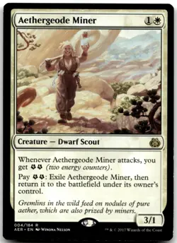MTG Aethergeode Miner R Aether Revolt 4 LP - Image 1
