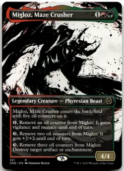 MTG Migloz, Maze Crusher (Showcase) R Phyrexia: All Will Be One 321 LP - Image 1