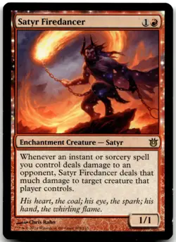 MTG Satyr Firedancer R Born of the Gods 108 LP - Image 1