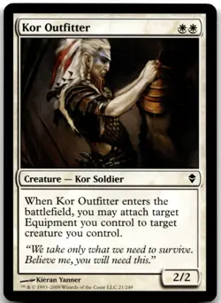 MTG Kor Outfitter C Zendikar 21 LP - Image 1