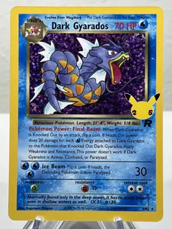 Pokemon TCG: Dark Gyarados 8/82 Celebrations: Classic Collection Holo - Image 1