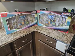 Pokemon Prismatic Evolutions Lucario Ex Tyranitar Ex Premium Collection Lot of 2 - Image 1