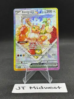Eevee ex 174 Pokemon SV Prismatic Evolutions Black Star Promo TCG Near Mint/Mint - Image 1