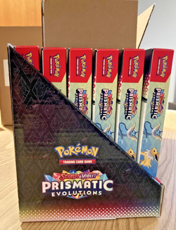 Pokemon TCG Prismatic Evolutions Poster Collection Case (Box of 6 with Display) - Image 1