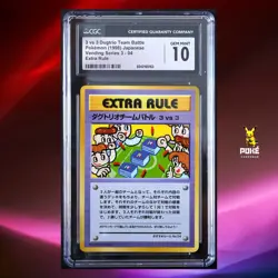 CGC 10 ( 1998 ) Pokemon Japanese Vending 3 Extra Rule 3vs3 Dugtrio Rare - Image 1