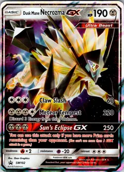 Dusk Mane Necrozma GX - SM102 - Black Star Promo - Pokemon TCG - LP - Holo - Image 1