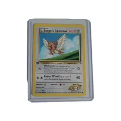 Pokemon Gym Heroes NM Near Mint 1st Edition Lt. Surge's Spearow 83/132 - Image 1