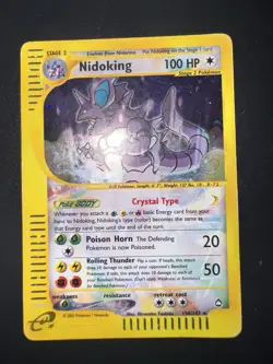 Pokemon Nidoking 150/147 Crystal Aquapolis -no Shining Charizard Gold Star - Image 2
