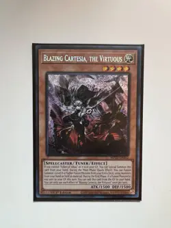 Yugioh! Blazing Cartesia, the Virtuous MP23-EN162 Prismatic Secret 1st Ed NM - Image 1