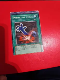 yugioh misprint Premature Burial SD3-EN018 1st Edition played error miscut rare - Image 2