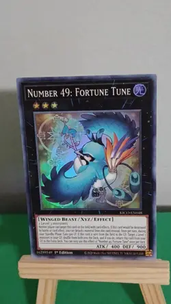 Yugioh Number 49: Fortune Tune KICO-EN048 Super Rare King's Court - Image 3
