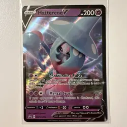Hatterene V SWSH055 Sword & Shield Holo Black Star Promo Pokemon LP-NM - Image 1