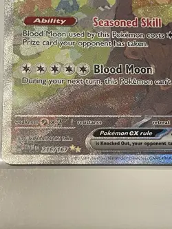 Pokemon TCG Bloodmoon Ursaluna EX Twilight Masquerade Card 216/167 - Image 4