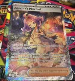 Pokemon Mega Evolution Acerola's Mischief Secret Illustration Rare, #183/132 - Image 1