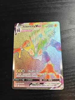 Pokemon TCG Toxtricity VMAX 196/192 Secret Rare Full Art Rebel Clash - Image 1