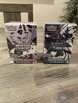 2 Pokemon TCG SV10.5 Black Bolt & White Flare Booster Bundle Lot Sealed New - Image 1