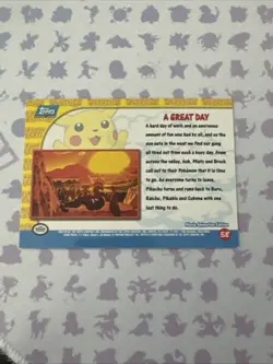 Pokemon Topps - Pikachu's Vacation - A Great Day #58 - Foil - LP - Image 2