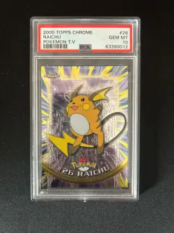 Pokemon Topps Chrome Raichu PSA 10 Englisch - Image 1