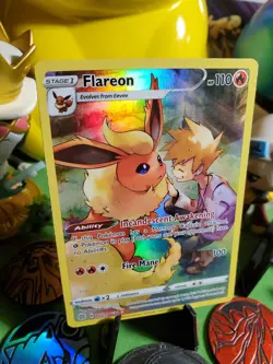 Pokemon TCG Full Art Flareon TG01/TG30 Brilliant Stars Trainer Gallery NM/M - Image 2
