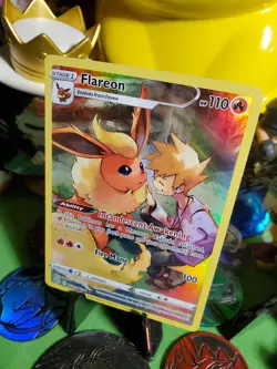 Pokemon TCG Full Art Flareon TG01/TG30 Brilliant Stars Trainer Gallery NM/M - Image 3