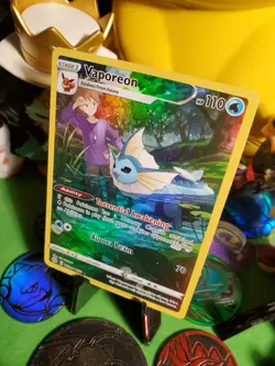 Pokemon TCG Full Art Vaporeon TG02/TG30 Brilliant Stars Trainer Gallery NM/M - Image 3