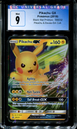 Pikachu GX - SM232 - CGC 9 - Black Star Promos - Ultra Rare - Pokemon - 94287 - Image 1