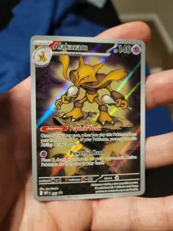 Pokemon TCG Mega Evolution Alakazam 009 Black Star Promo - Image 1