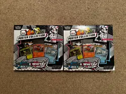Pokemon TCG: Black Bolt & White Flare Unova Poster Collection X2. In Hand Sealed - Image 1