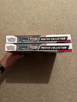 Pokemon TCG: Black Bolt & White Flare Unova Poster Collection X2. In Hand Sealed - Image 2
