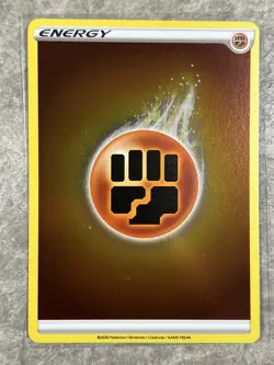 Fighting Energy Swsh01: Pokemon TCG 2020 Sword & Shield Reverse Holo Light Play - Image 1