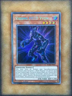 Yugioh Vision HERO Vyon BLHR-EN059 Secret Rare 1st Ed GERMAN NM - Image 1