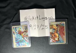 Suicune & Entei Legend Two Pokemon Cards (94/95 AND 95/95) Unleashed Set Holo - Image 3