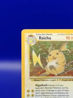 Raichu 14/62 Fossil Set Holo Rare Pokemon Card Nintendo Pokemon 1999 TCG WOTC NM - Image 4