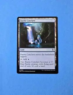 1x Faerie Conclave Commander Wilds Of Eldraine Mtg Magic Card Land Island 160 - Image 1