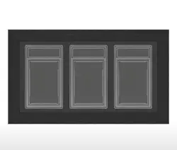 3 Card Display Graded PSA/ACE/CGC/TCG Frame Pokemon Sports Trading Cards Wall - Image 1