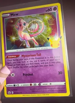 Pokemon Card Mew 25th & Team Rocket Mew Holo 2 cards M/NM - Image 2