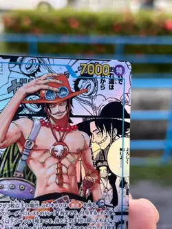 Ace OP13-119 SEC Manga Alt Art Carrying on His Will One Piece Card Japanese - Image 5