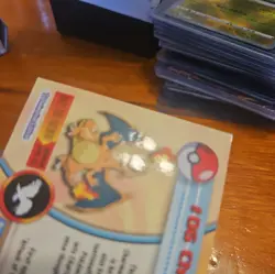 1999 Pokemon TCG Charizard Topps Chrome #6 Holo Foil Card - Image 5