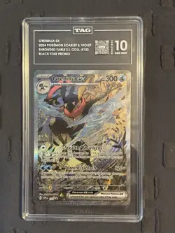 Greninja ex 132 Sv: Scarlet & Violet Promo Cards Holo Tag 10 (Psa10) - Image 1