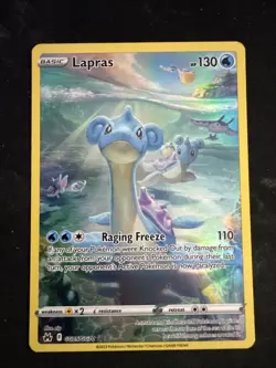 Lapras GG05/GG70 Crown Zenith Galarian Gallery Holo Card Near Mint Condition - Image 1