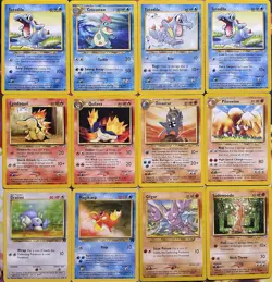 Vintage Pokemon Card Lot Of 12 Rares 1999/2000 Various Sets HP/DMG WOTC - Image 1