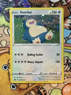 TCG Pokemon English Snorlax SWSH032 SWSH: Sword & Shield Promo Cards Holo - Image 1