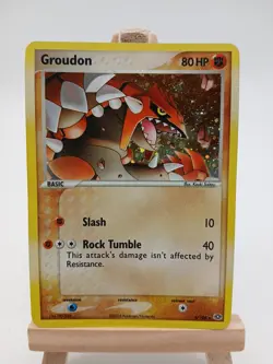 Groudon 5/106 - EX Emerald - Holo Rare LP Pokemon Card, 2005 - Image 1